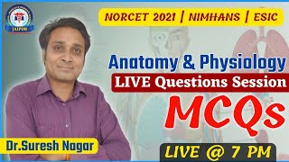 GENOMic NORCET 2021  Anatomy Live Questions Session By Dr Suresh Nagar Sir [upl. by Elleron]