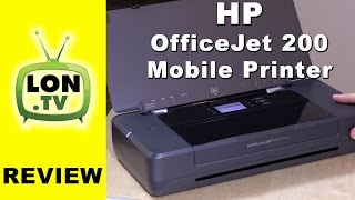 HP OfficeJet 200 Mobile Printer Review and How to Set Up [upl. by Ninerb302]