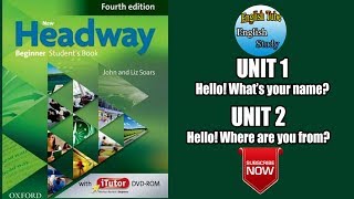 New Headway 4th Edition Video Beginner Unit 1 and 2 [upl. by Fatsug825]