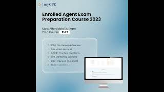 myCPE  Enrolled Agent Exam Preparation Course 2023  The Most Affordable EA Prep Course at  149 [upl. by Edialeda]