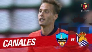 Golazo de Canales 01 Lleida Esportiu vs Real Sociedad [upl. by Ydurt19]