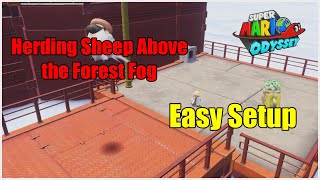 EASY SETUP for Herding Sheep Above the Forest Fog  Super Mario Odyssey [upl. by Ffej]