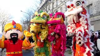 Le grand défilé du Nouvel An chinois 2018  Paris 13ème [upl. by D'Arcy666]