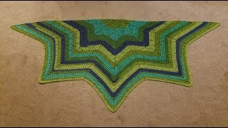 The Starburst Shawl Crochet Tutorial [upl. by Mellisa42]