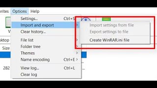 Winrar Settings Import and Export greyed out [upl. by On]