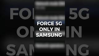 Force 5G only in Samsung 5g samsung [upl. by Nichy]