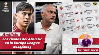 ANÁLISIS  Los 8 rivales del ATHLETIC en la FASE LIGA de EUROPA LEAGUE 202425 con Fermín Suárez [upl. by Inna291]