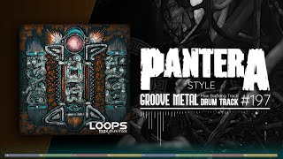 Groove Metal Drum Track  Pantera Style  130 bpm [upl. by Agrippina362]