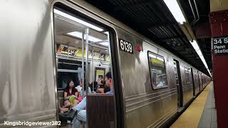 The A Express Train to Inwood at 34th StreetPenn Station [upl. by Hacissej]