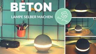 Betonlampe selber bauen  Lampe aus Beton  DIY Deko  KreativBeton  Lampe selber machen  How to [upl. by Stephanie173]