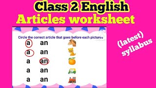 Class 2 English Class 2 English grammar Class 2 English worksheet [upl. by Angid]