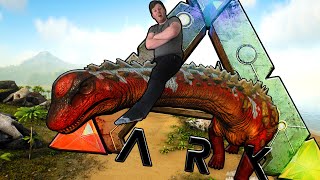 Taming The Biggest Dino  Titanosaur  Solo  ARK Survival Evolved [upl. by Alleroif]