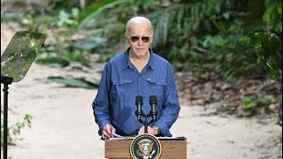 Video of Joe Biden quotwandering offquot into rainforest skyrockets [upl. by Tenenbaum]