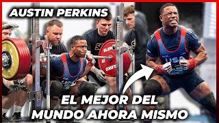 EL MEJOR POWERLIFTER NATURAL 🧬 a día de hoy Austin Perkins 24 años [upl. by Yornek187]