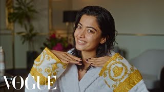 Rashmika Mandanna gets ready for Versace at Milan Fashion Week  Last Looks  Vogue India [upl. by Fortune516]