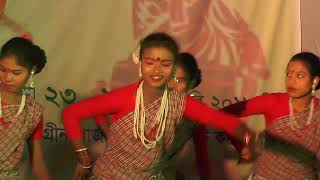 Am do Adibasi Mayam retam RaskaSantal College Girls RajshahiSantal DanceMela Rajshahi [upl. by Yengac]