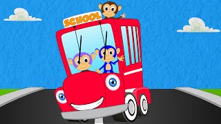 Wheels on the bus  Nursery Rhymes For Kids and childrens songs [upl. by Eeloj]