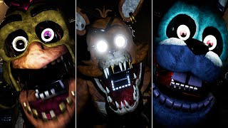 FNAF Reboot Edition V4  All Jumpscares amp Animatronics [upl. by Ohs]