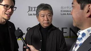 Koreeda Hirokazu Carpet Interview at JScreen Industry Event [upl. by Kciderf]