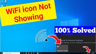 Wifi Problem in Windows 1011  How to Fix Wifi icon not showing in windows 7 1011  tipsamptricks [upl. by Lindley]