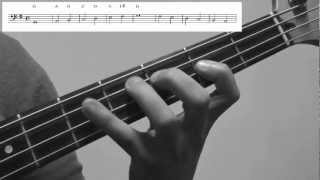 Bass Scales Lesson G Major Exercise  How to play for Beginners [upl. by Brufsky]