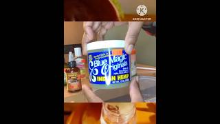 DIY BLUE MAGIC GREASE FOR EXTREME HAIR GROWTH howto diy hairgrowth viralvideo hairhacks [upl. by Ardisj]