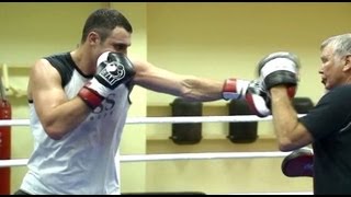 Vitali Klitschko vs Dereck Chisora  Klitschko training [upl. by Eldon]