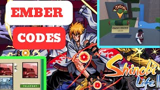 EMBER Private Server Codes  SHINDO LIFE Private Server Codes  SHINOBI LIFE 2 Private Server Codes [upl. by Abel]