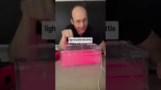 Physics demo why is the sky blue physics color light stem physicsteacher science [upl. by Infield]