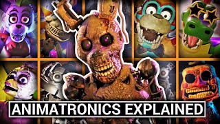 All Animatronics in Five Nights at Freddys Security Breach Explained [upl. by Haym]