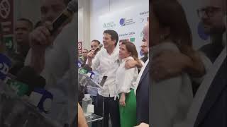 Prefeito eleito Eduardo Pimentel chega ao Tribunal Regional Eleitoralcuritiba [upl. by Donahue]