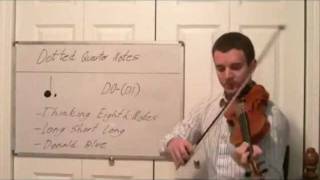 Learn Dotted Quarter Notes for the Violin  Intro to New Violin Rhythms [upl. by Uzziel]