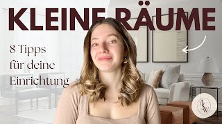 8 Tipps zum EINRICHTEN kleiner RÄUME ✅ [upl. by Bernice90]