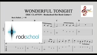 Wonderful Tonight  Eric Clapton  Rockschool Hot Rock Guitar Grade 1 [upl. by Canon772]