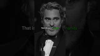 RUN TO THE RESCUE WITH LOVE  Joaquin Phoenix  Best Speech for Oscar  The Joker [upl. by Aisat]