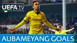 PierreEmerick Aubameyang  Five great goals [upl. by Llewoh]