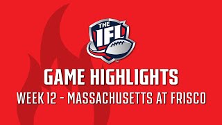 Massachusetts Pirates at Frisco Fighters Week 12 Highlights [upl. by Haimehen]