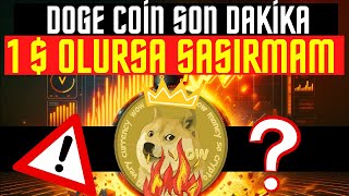 DOGE COİN 1 DOLAR BEKLİYORUM SATMADAN İZLE OLURSA ŞAŞIRMAM BITCOIN ALTCOIN [upl. by Weaks988]