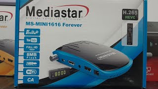 Mediastar MS1616 Forever l HEVC Digital Satellite Receiver l Review Unboxing l English [upl. by Wiseman]