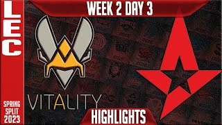 VIT vs AST Highlights  LEC Spring 2023 W2D3  Team Vitality vs Astralis [upl. by Nuhs765]