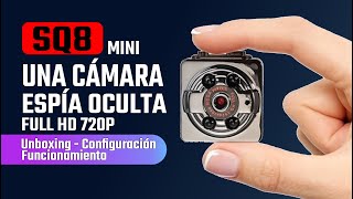 Mini Cámara Espiá de Seguridad SQ8  Unboxing  Funcionamiento [upl. by Ayian102]