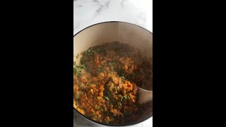 Green Lentil Curry  Vegan  Simple Ingredients [upl. by Helbonnah]