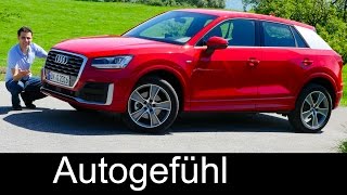 Audi Q2 Sline FULL REVIEW test driven allnew neu SUV TFSI [upl. by Lawler971]