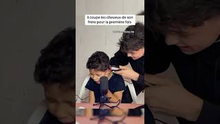 Le pire coiffeur de France 😂 il a détruit son frère 😂🔥 humour mdr lol mdrr inoxtag [upl. by Valonia]