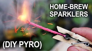 Making Sparklers  Improvised HandHeld Fireworks [upl. by Nitaj]