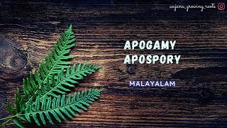 APOGAMY amp APOSPORY  Malayalam [upl. by Aay]