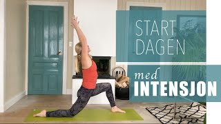 Start dagen med intensjon  20 min praksis  Yoga med Vibekke [upl. by Yesnel]