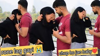 meri girlfriend rone lag gayi 😭  chup ho jao baby ❤️  gone emotional 😭  veer Samrat vlog [upl. by Ahsienek]