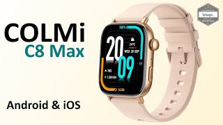 Colmi C8 Max Smartwatch  App Colmi Fit  Montre connectée Android amp iOS  Unboxing [upl. by Im424]