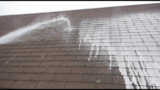 Cleaning a Roof with Oxygen Bleach [upl. by Carrelli773]